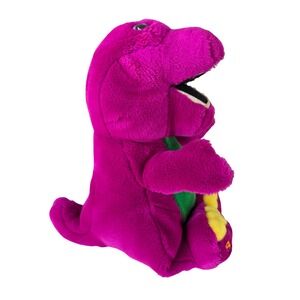 Vintage Barney the Dinosaur 11" Plush Purple Stuffed Animal Lyons Group 1992